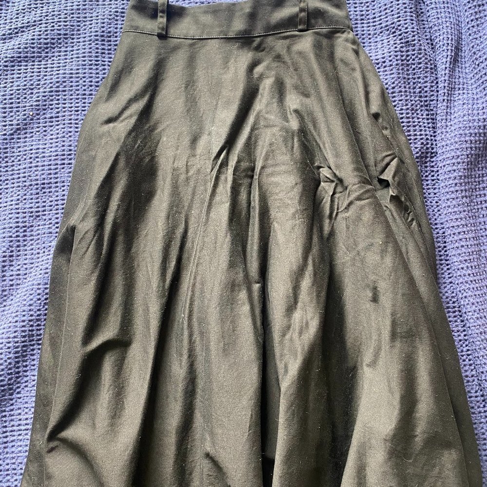 Pinup Couture Circle Skirt Black Rockabilly Retro